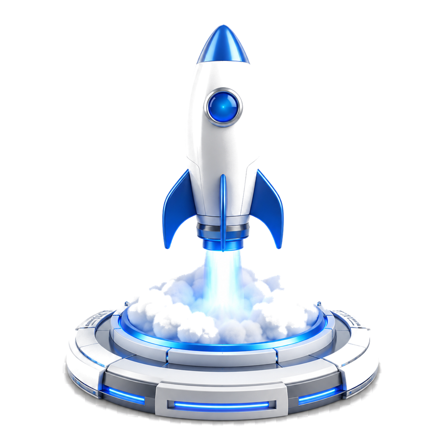 Rocket launching from a platform